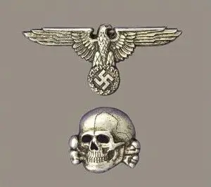 ss武装党卫军军官军帽鹰徽