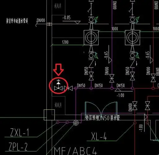 请专业的指导,下图中红色圈内符号在消防中代表什么?急急急