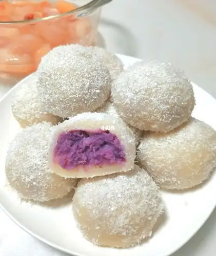 椰蓉糯米糍_糯米糍_早餐吃什么_美食_美食教程