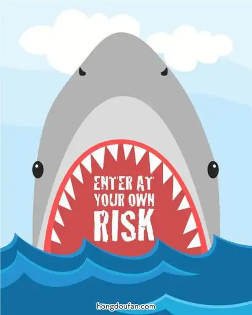 张开大嘴的恐怖鲨鱼鲨鱼简笔画大全