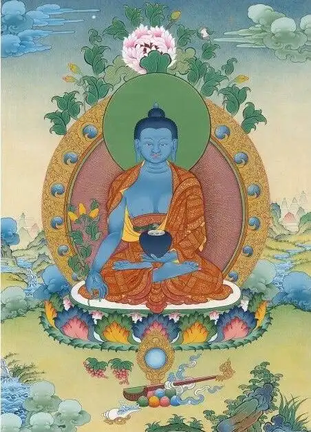 南无药师琉璃光如来佛诞法会,及108幅药师佛佛像