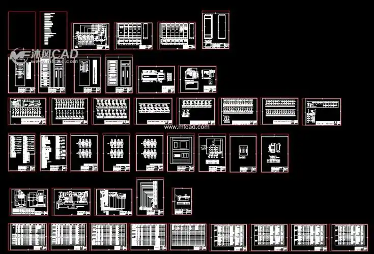 静电除尘成套电气图 - autocad电气原理图纸下载 - 沐风图纸