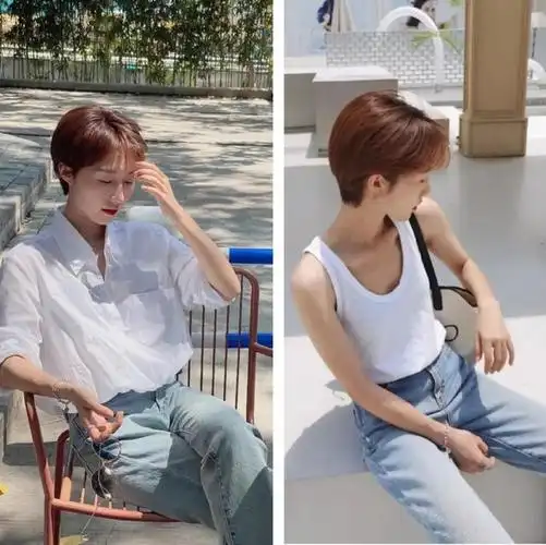 短发夏天这样穿就是好看!