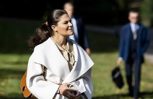 原创47岁瑞典女王储亲自穿hm救市穿缎面衬衫太种草我也买得起