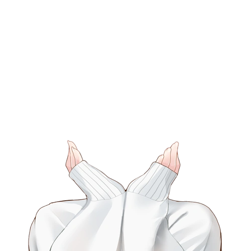 一些手托脸和拜托姿势模板