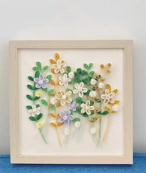 一副治愈系的小清新纸艺作品