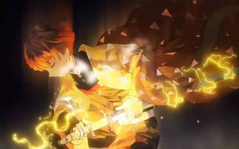 【鬼灭之刃】雷之呼吸 壹之型 霹雳一闪!_哔哩哔哩_bilibili