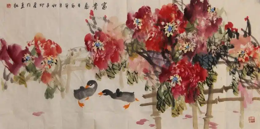 刘存惠-富贵图-逸心阁艺术