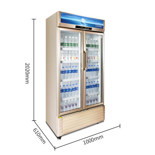 星星冷藏柜lsc610wd立式双开门风冷无霜冷藏保鲜展示柜台