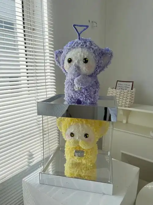 超可爱的天线宝宝丁丁和拉拉永生花公仔来啦