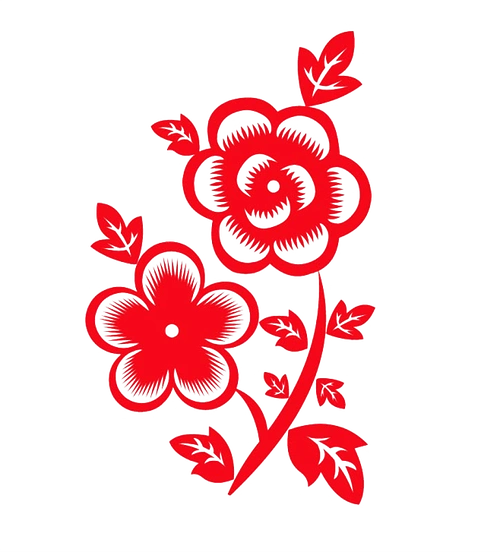 花植物花朵剪纸