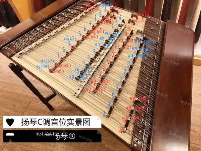 小白也能秒懂的扬琴音位全套图