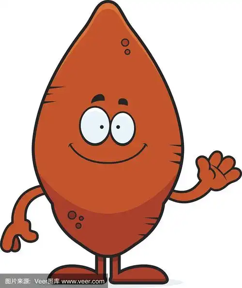 卡通红薯