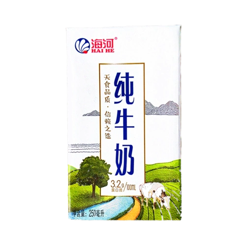 海河无菌砖纯牛奶250ml16盒