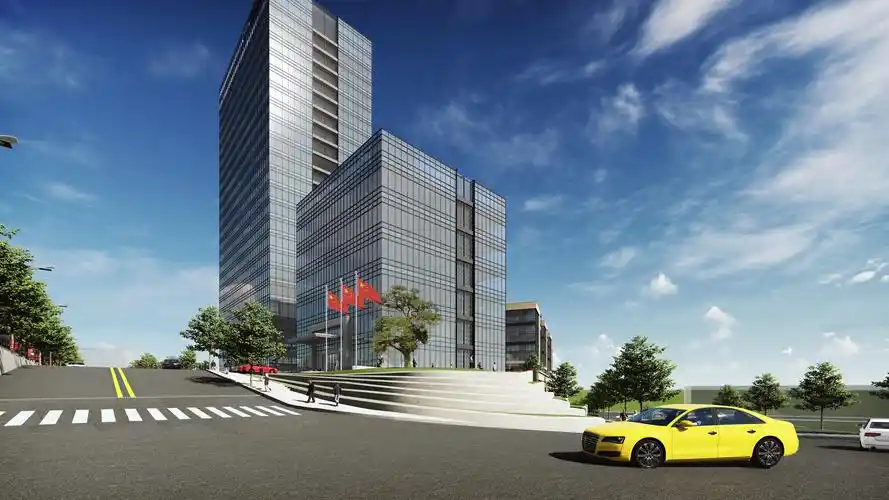 企业园区-办公楼景观设计 - 效果图交流区-建e室内设计网