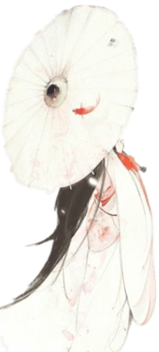 古风手绘美女免抠素材2