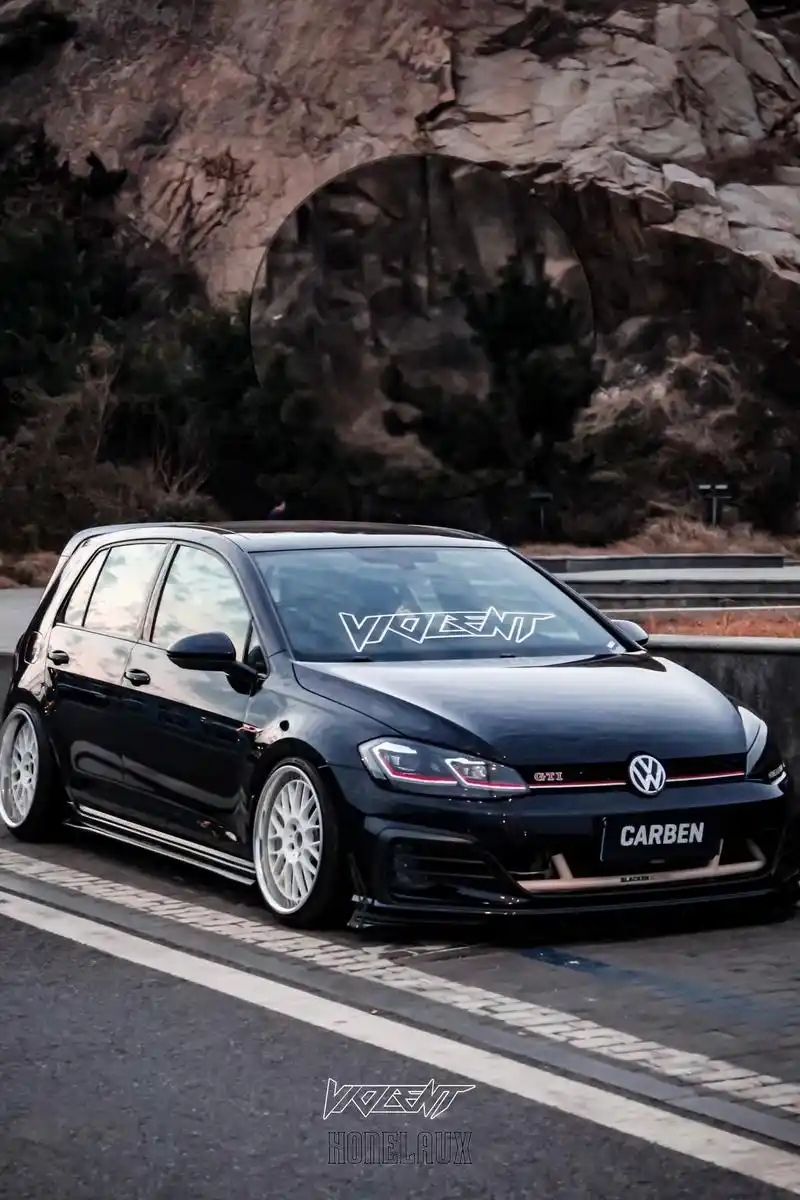 汽车摄影 #高尔夫gti #改装车文化 #低趴姿态 - 抖音