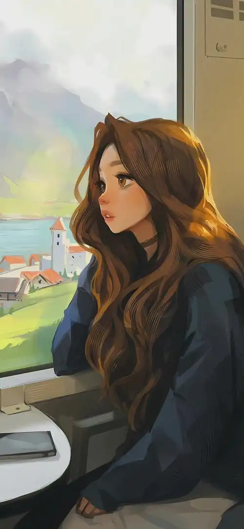 插画师samyang笔下的小姐姐插画作品