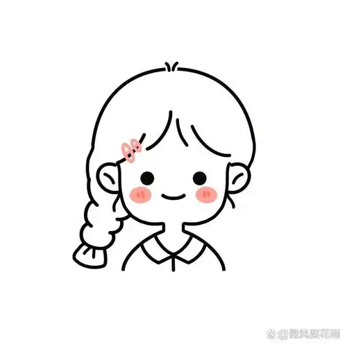 简笔画女孩头像分享 | 卡通人物