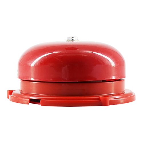 援邦 消防警铃 手动火灾报警器酒店工厂火警铃12v4寸消防电铃按钮式
