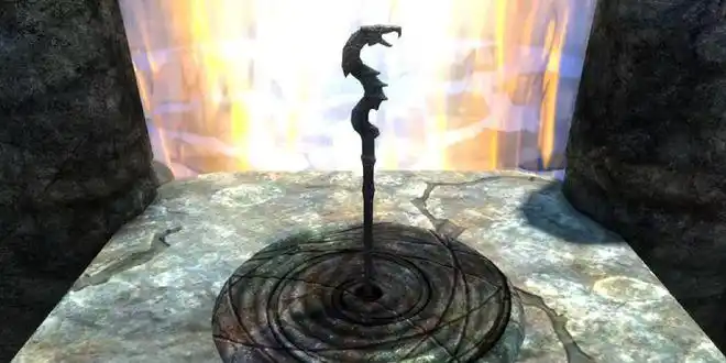 skyrim fan在现实生活中雕刻了2根毁灭之杖|法杖|权杖|skyrim|武器