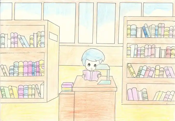 2015年"我心中的图书馆"少儿绘画大赛作品展示