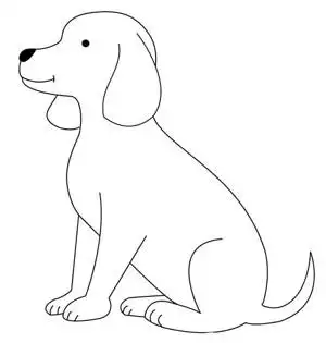 一波可爱的小狗狗,图片,简笔画-学笔画