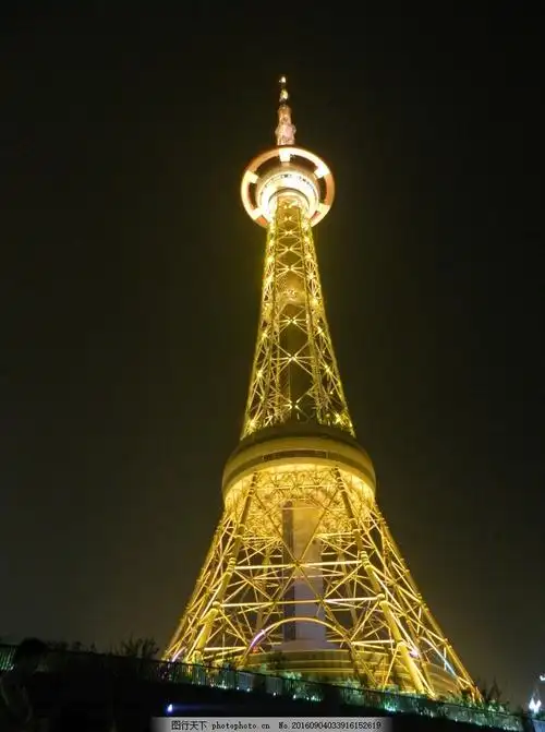 泉州风景的高塔简笔画