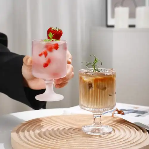 旅楹-热红酒杯圣诞鸡尾酒高脚杯高颜值微醺煮酒喝洋酒杯玻璃杯子