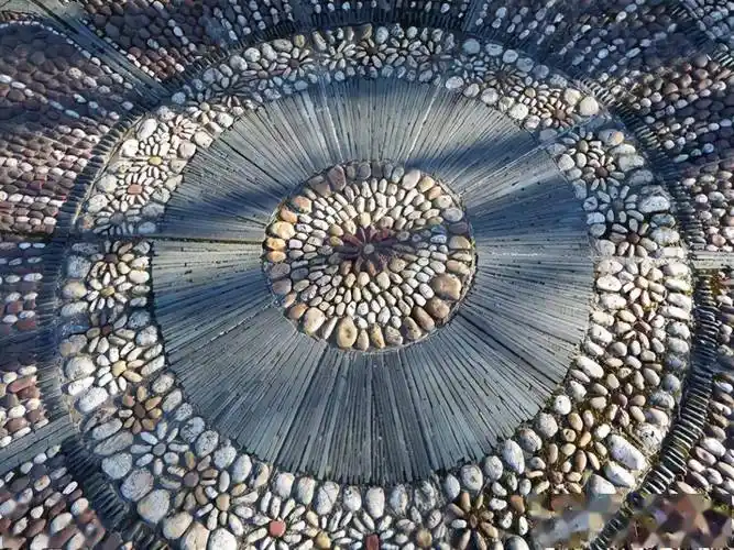 别墅庭院石材铺装设计参考