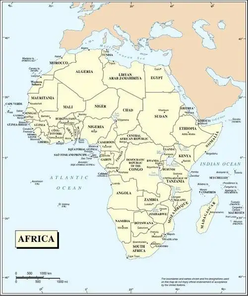 非洲地图 pdf版本