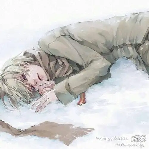 急求一张躺着思索的少年的动漫图