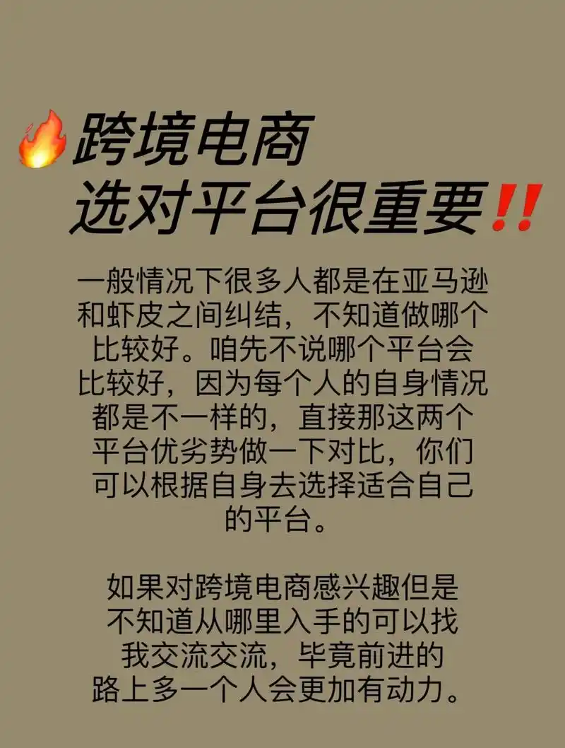 跨境电商选对平台很重要6015 #虾皮shopee #跨境电商