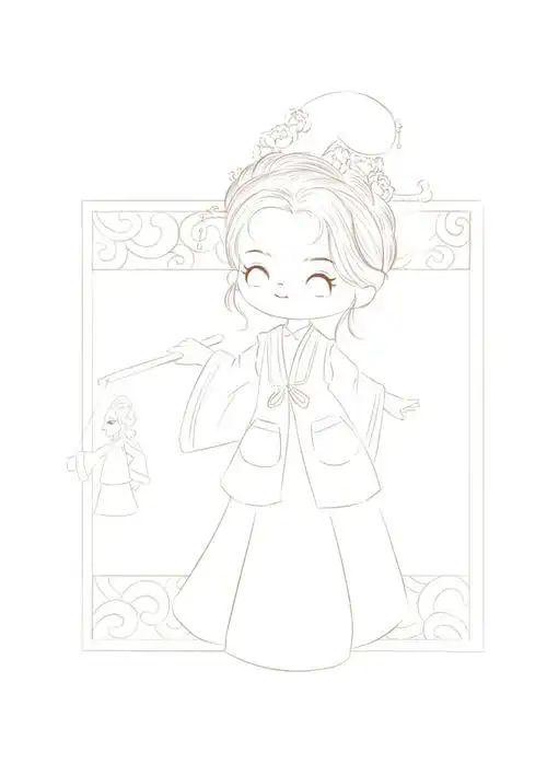 原创国风非遗系列皮影戏