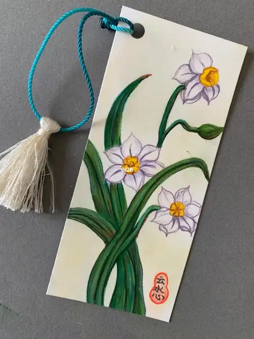 彩铅手绘自制书签