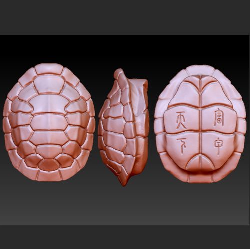 8033立体浮雕富甲天下三维圆雕乌龟壳