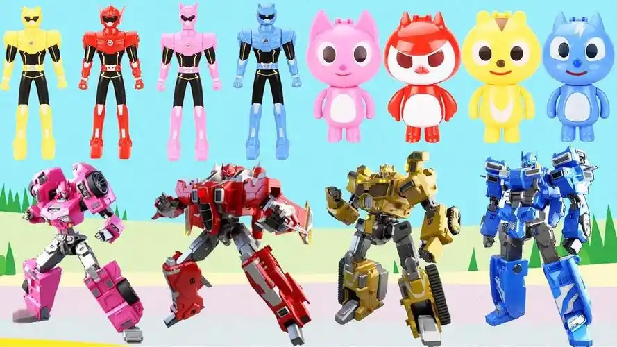 花样玩具屋 迷你特工队成员带来变形蛋玩具召唤出迷你特工队机甲形态