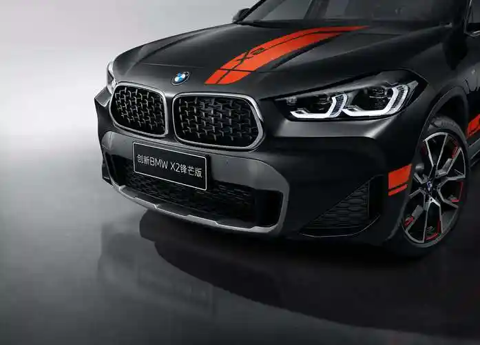 引人注目的拉花是目前在售宝马车型中独一无二的设计元素,led大灯造型