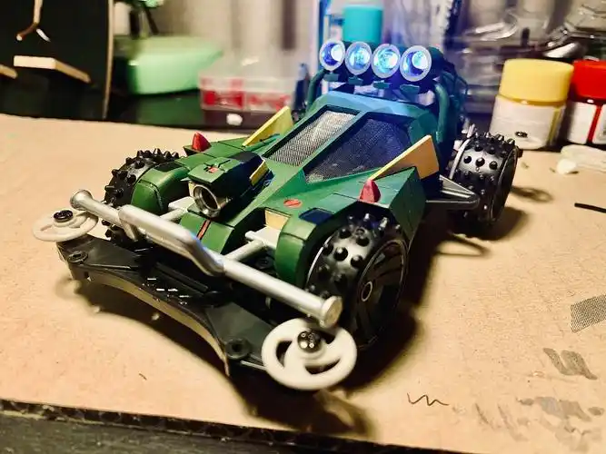 田宫迷你四驱车三千太阳外观diy