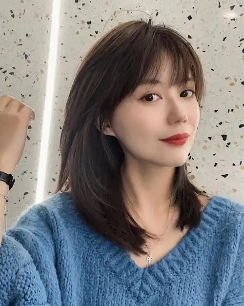 空气锁骨发太好看了温柔气质还修饰脸型