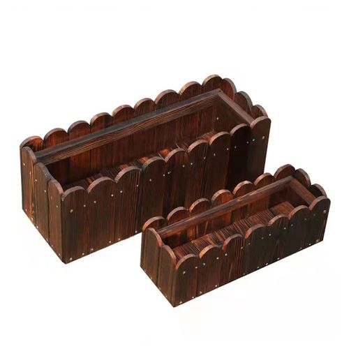 山头林村名格防腐木花箱特大长方形户外室内外种植箱阳台种菜盆碳化