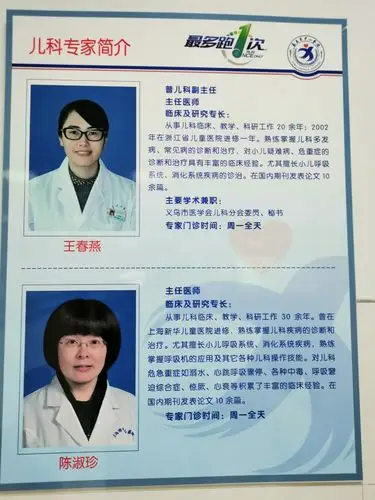 义乌中心医院儿科门诊医生
