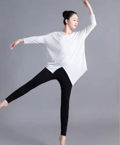 舞蹈服女宽松上衣现代舞服装练功莫代尔形体训练现代舞服装