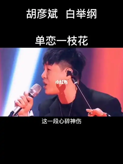胡彦斌白举纲岔气式对唱单恋一枝花