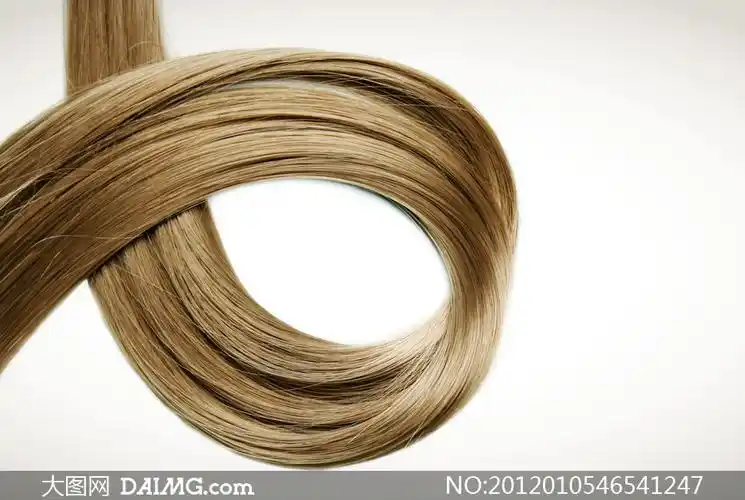 卷起来的头发丝高清摄影图片