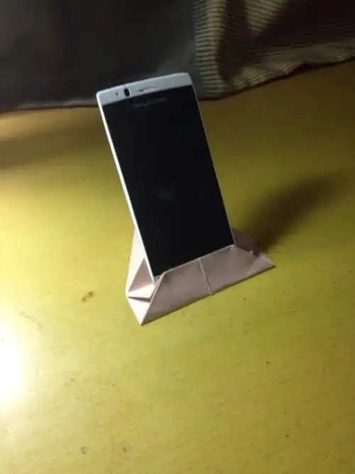 抖音放手机支架折纸