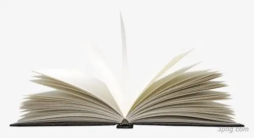 翻开的书本png素材透明免抠图片产品实物