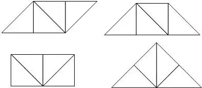 再在正方形的两边,两直角边与拼成的正方形的边重合,可拼出平行四边形