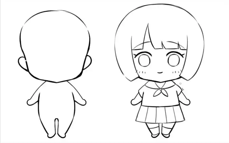 【板绘漫画】q版站姿画法解析,小白入门必看!