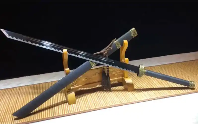 高锰烤黑黑金古刀劈砍利器